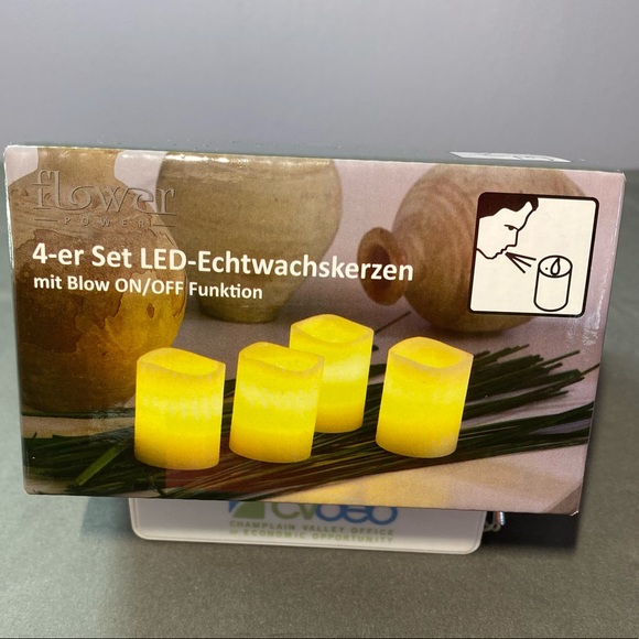 Echtwachskerzen 4-pc Real Wax LED Candles - Picture 7 of 8